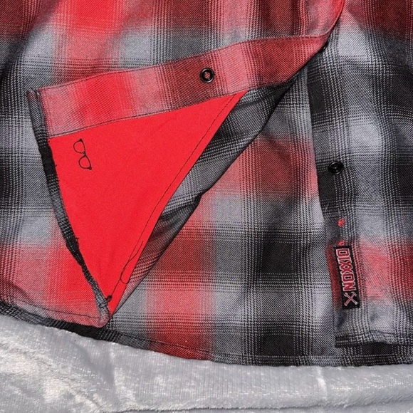 Dixxon Flannel Company The Blazer Woman XXL Pearl Snap Black Red - Picture 5 of 7